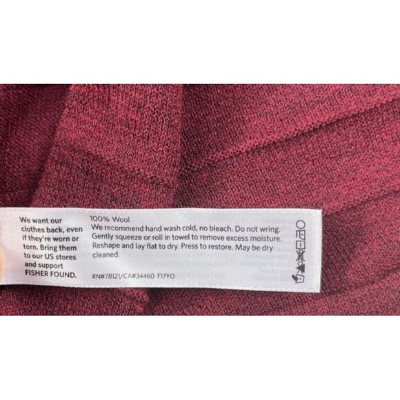 Eileen Fisher Dress Size Petite Small 100% Wool Italian Yarn Rib Release Pleats - Picture 14 of 14
